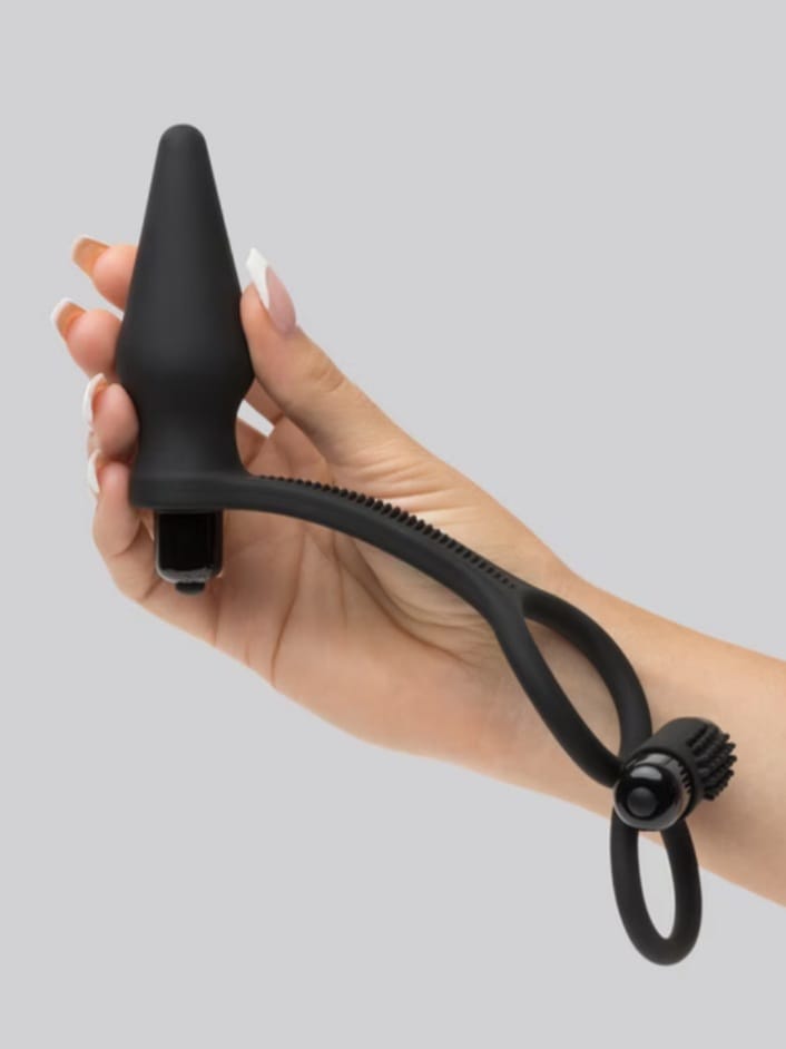 Lovehoney Wowzer 7 Function Double Cock Ring & Vibrating Butt Plug
